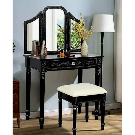 BL421B - Just Home : Bộ Bàn Trang Điểm - Màu Đen